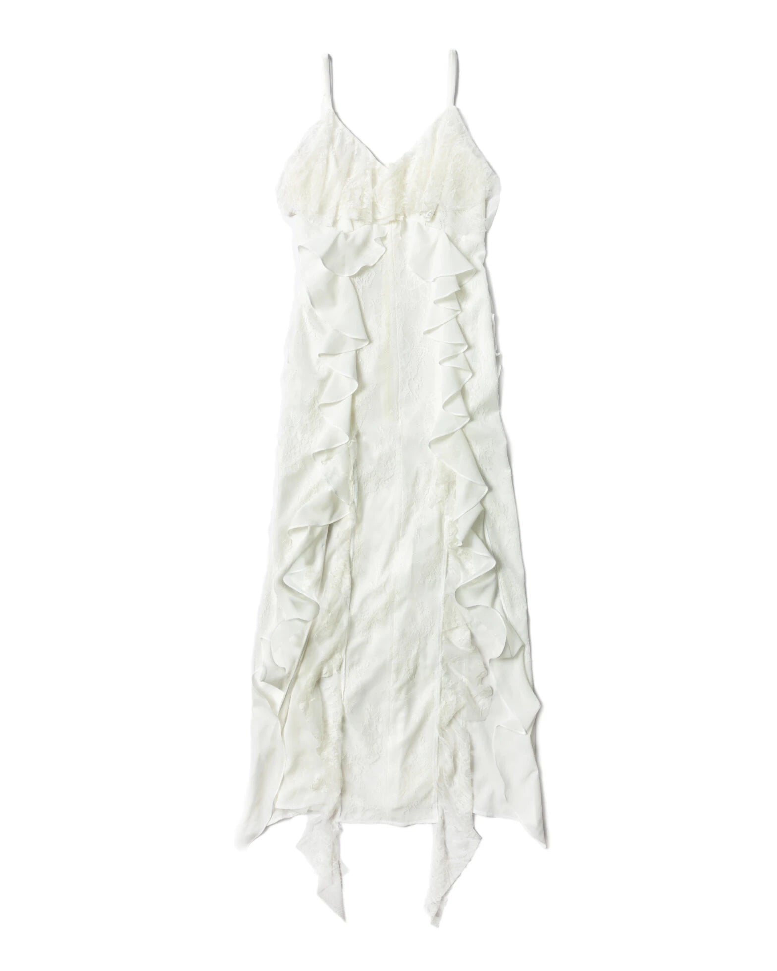 Women’s Ruffled Suspender Maxi Dress