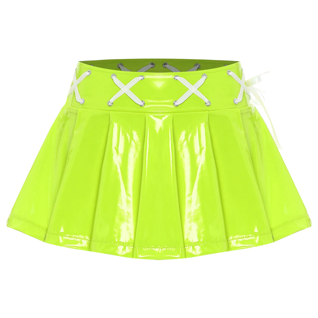 Women's Leather Miniskirt