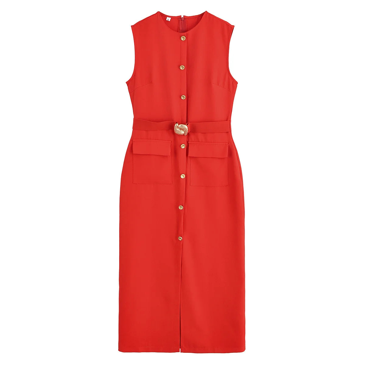 Clara Belted Midi Dress