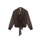 Vintage Bow Chiffon Blouse