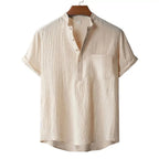 Kai Linen Henley T-Shirt