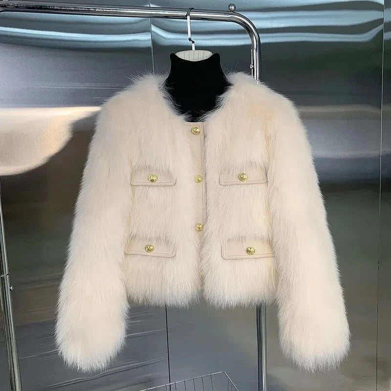 Odette Faux Fox Fur Jacket