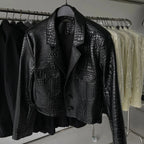Leire Short Crocodile Jacket