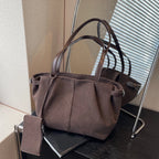 Maribel Suede Bucket Tote