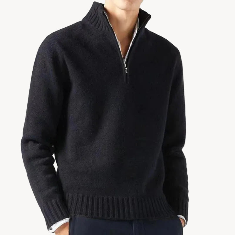 Theo Ribbed Turtleneck Sweater