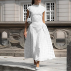 Vintage Polka Dot Maxi Dress