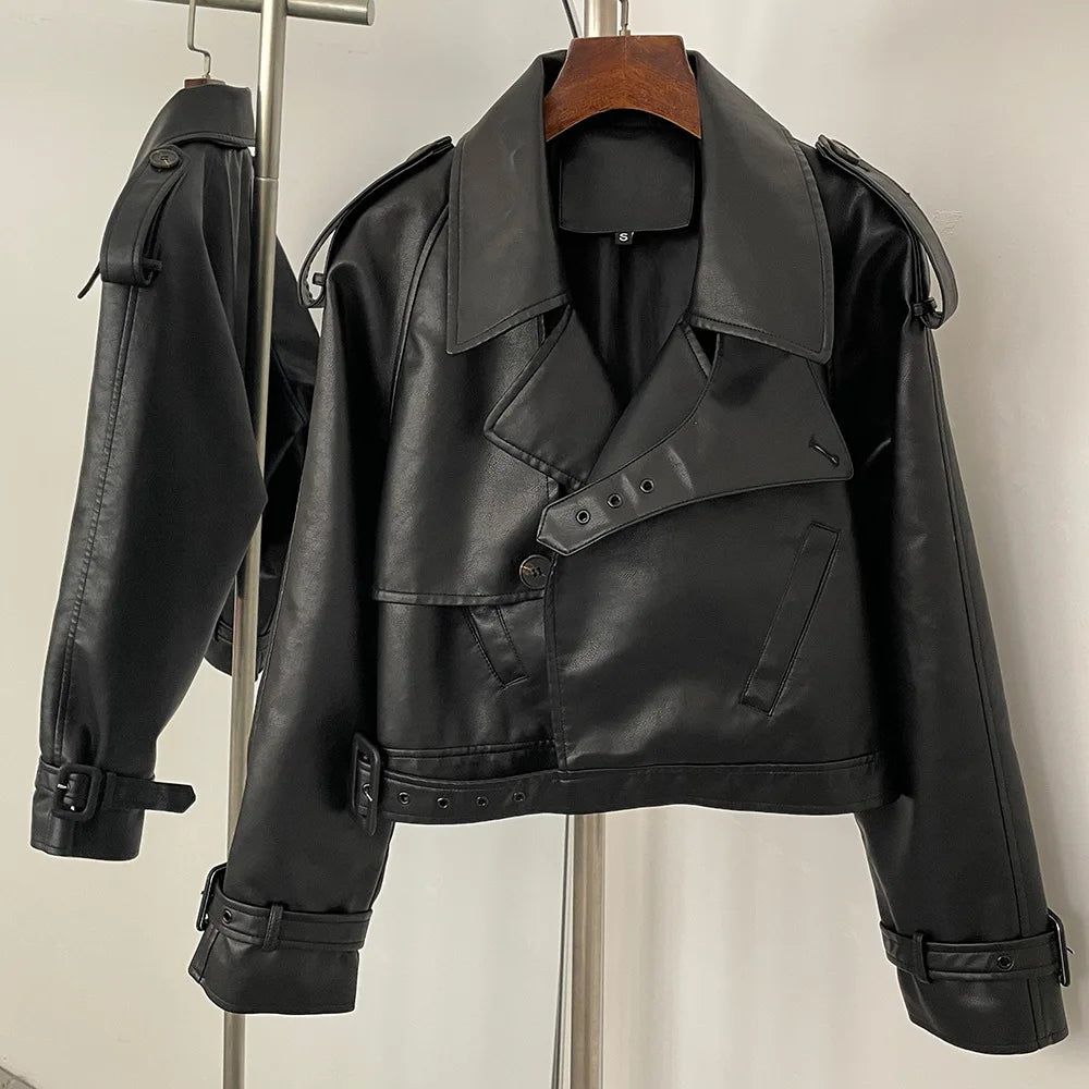 Claire Faux Leather Jacket