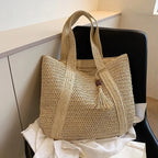 Elegant Straw Woven Handbag
