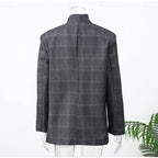 Irregular Check Blazer Jacket