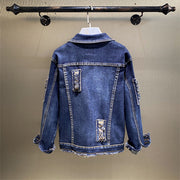Red Rose Denim Jacket