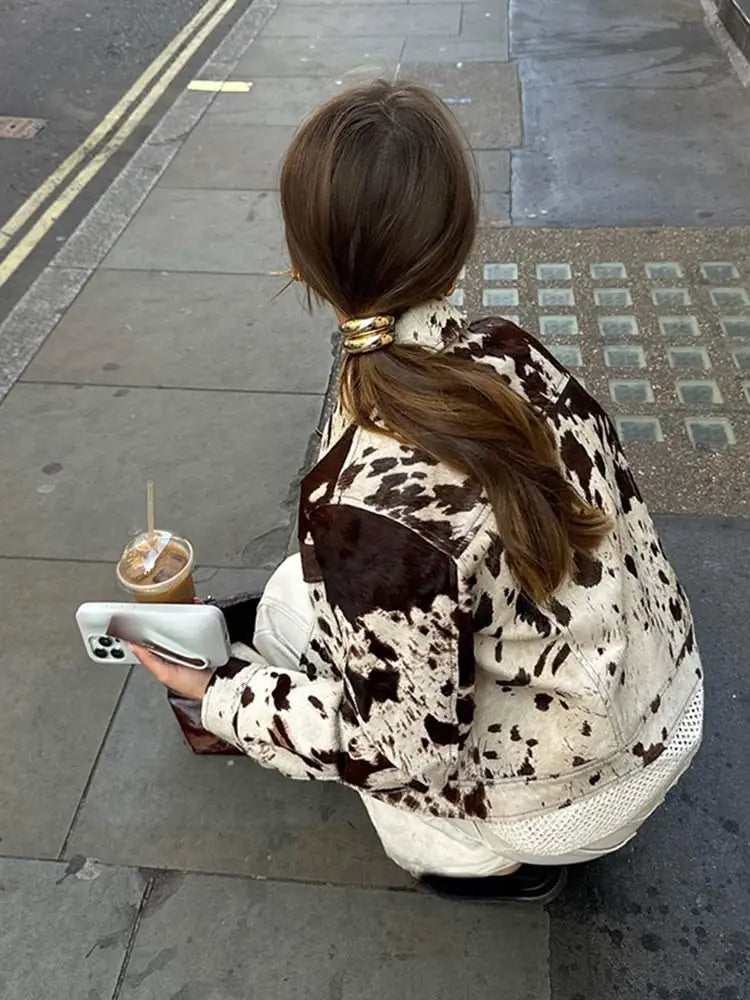 Spotted Printed Jacket