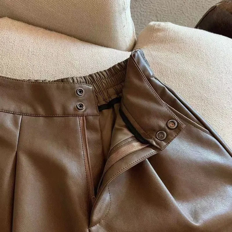 Vintage Leather Shorts