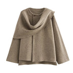 Women's Asymmetric Scarf Jacket