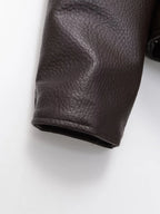 Valentina Belted PU Leather Jacket