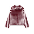 Rosalie Striped Zip-Up Cardigan