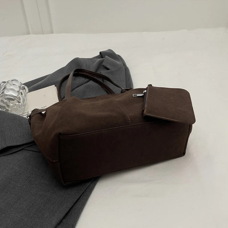 Maribel Suede Bucket Tote