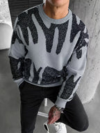 Milo Abstract Jacquard Knit Sweater