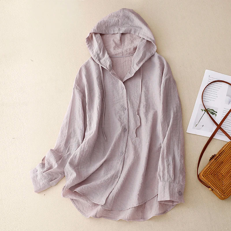 Nicole Linen Hoodie