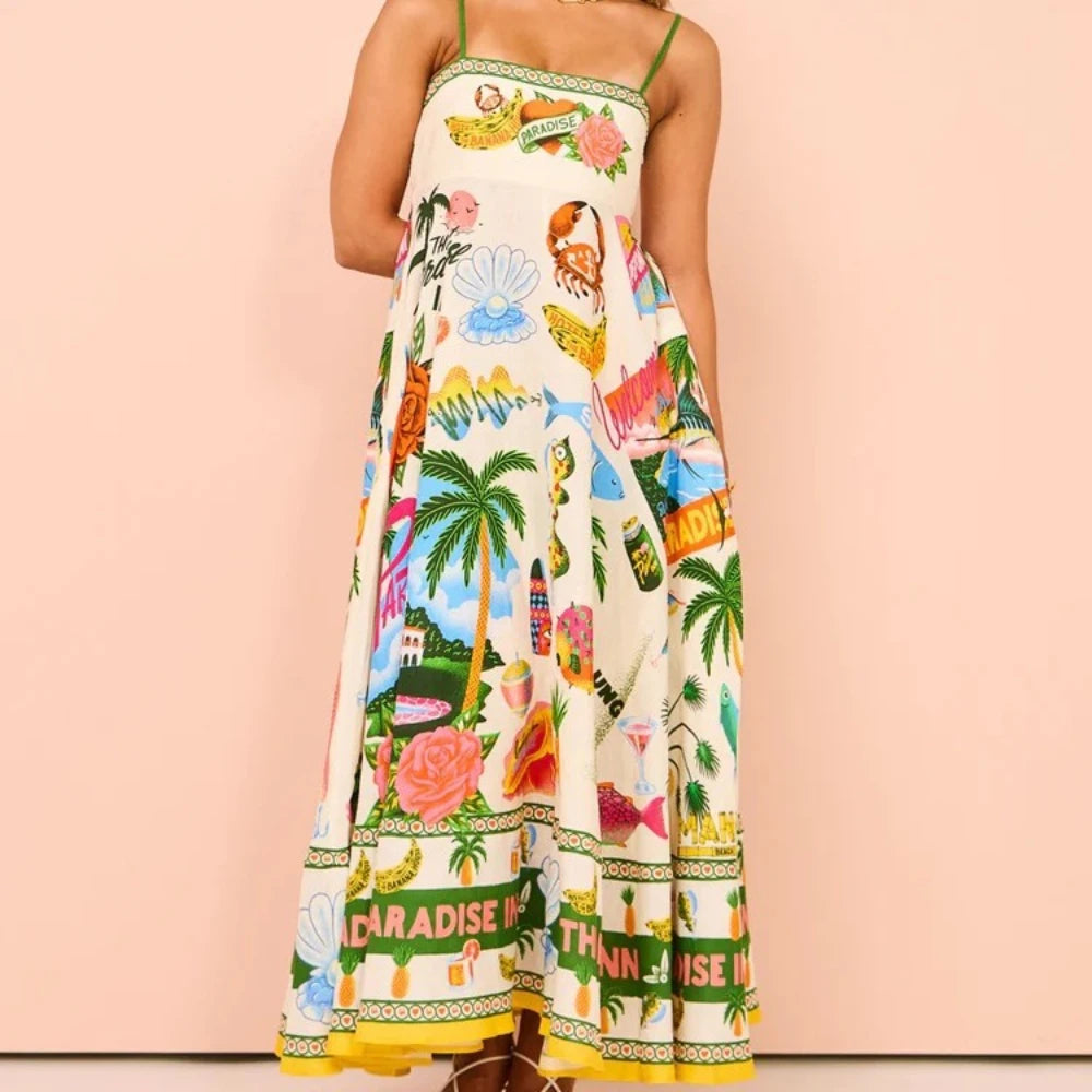 Spaghetti Strap Long Dress