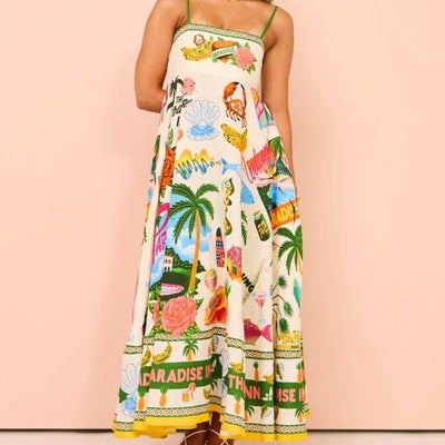 Spaghetti Strap Long Dress