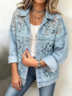 Aria Lace Denim Jacket