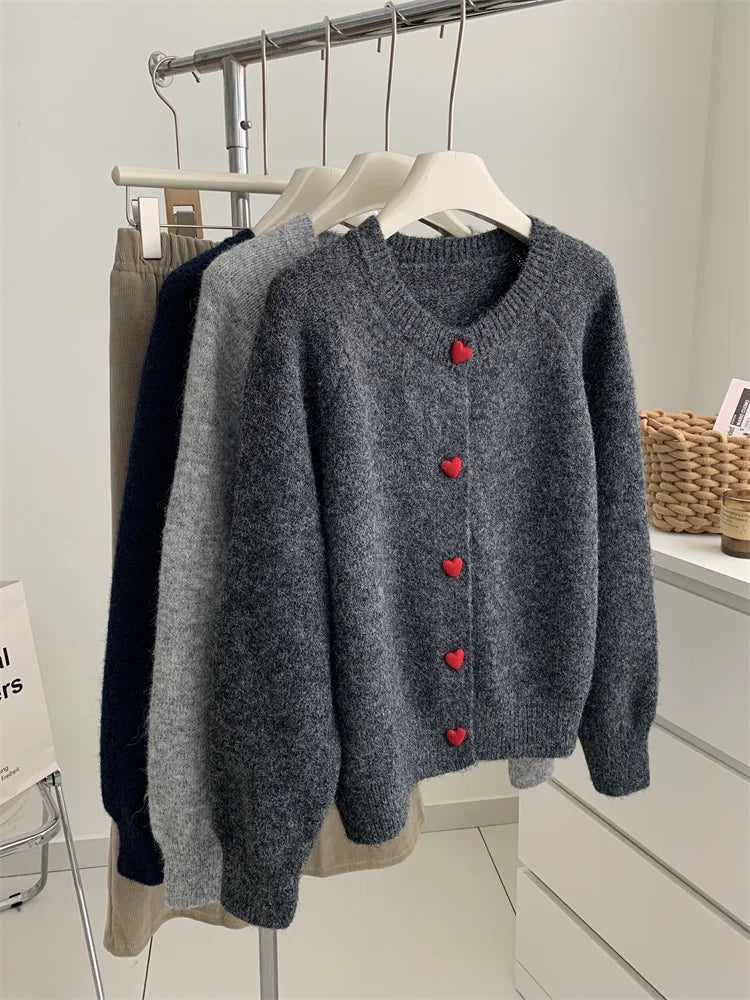Ava Wool Knit Cardigan