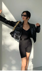 Leire Short Crocodile Jacket