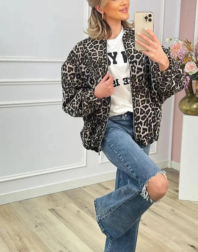 Manuel Leopard Retro Jacket