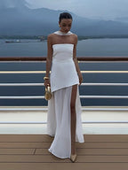 Women’s Strapless Corset Maxi Dress