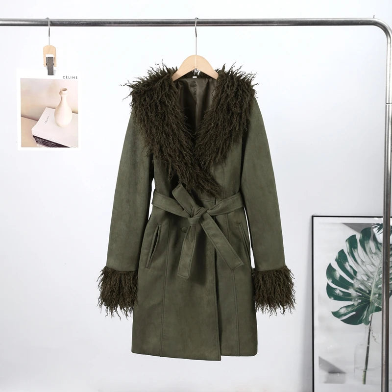 Romilly Patchwork Faux Fur Coat