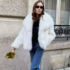 Ivory Luxe Fur Coat