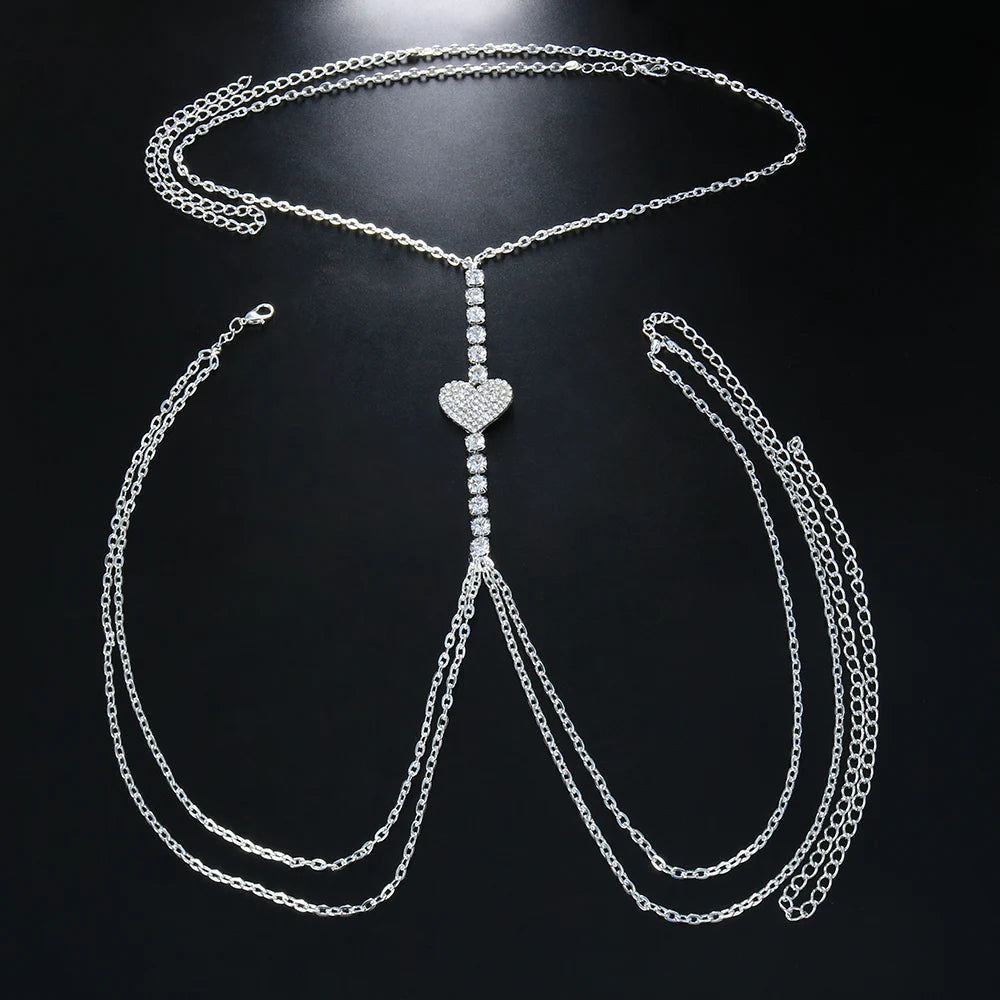 Maria Heart Chest Chain