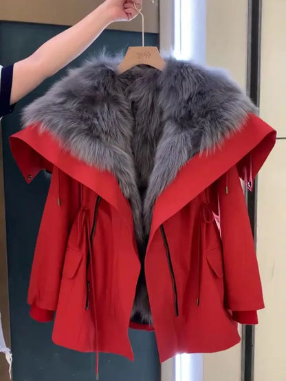 Maria Fur Collar Coat