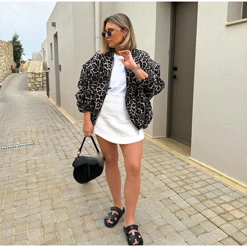 Manuel Leopard Retro Jacket