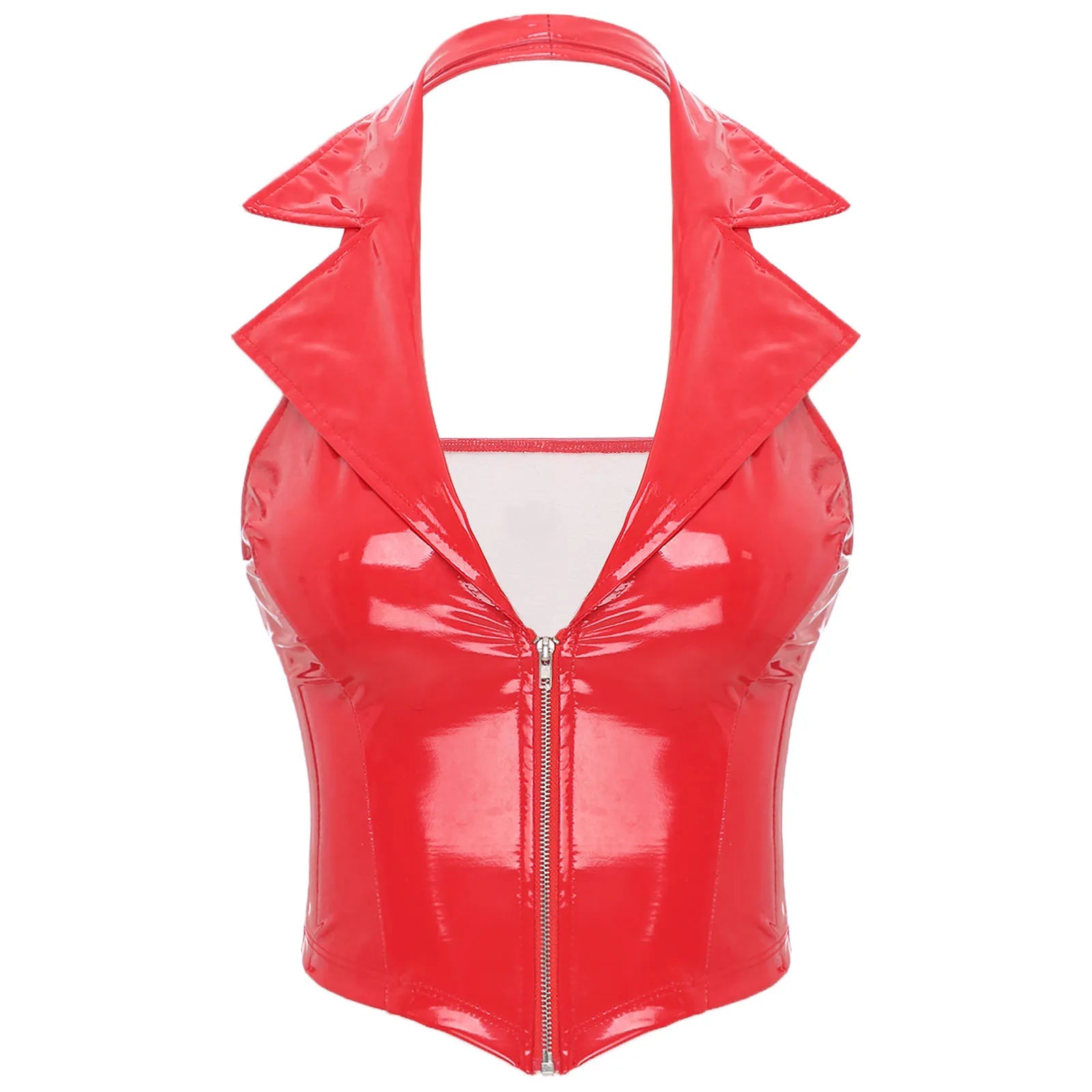 Latex Crop Top