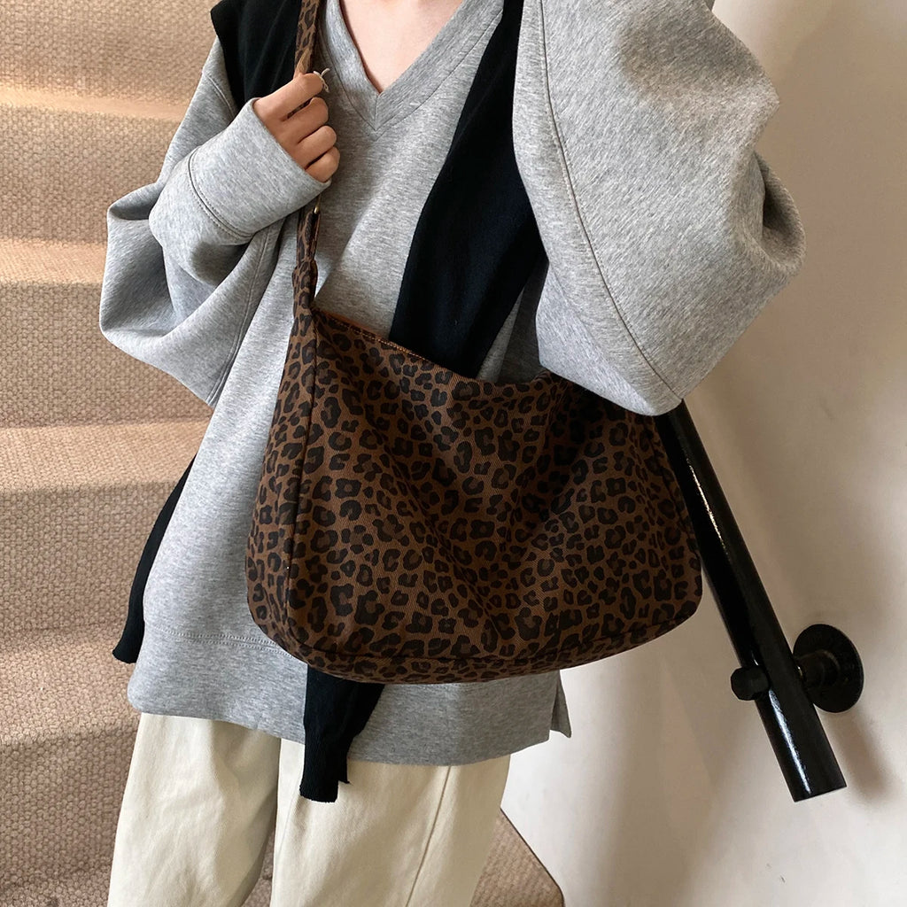 Leopard Print Shoulder Bag