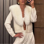 Elowen Fur Collar Cardigan