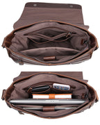 Leon Leather Messenger Bag