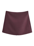 High Waist Spring Skort