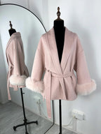 Aureline Fox Fur Wool Coat