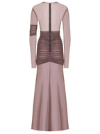 Elegant Sheer Mesh Party Dress