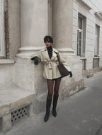 Women’s Belted Short Trench Coat