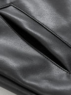 Mauro Black PU Leather Jacket