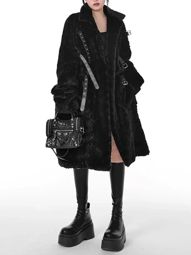 Fuzzy Faux Fur Coat