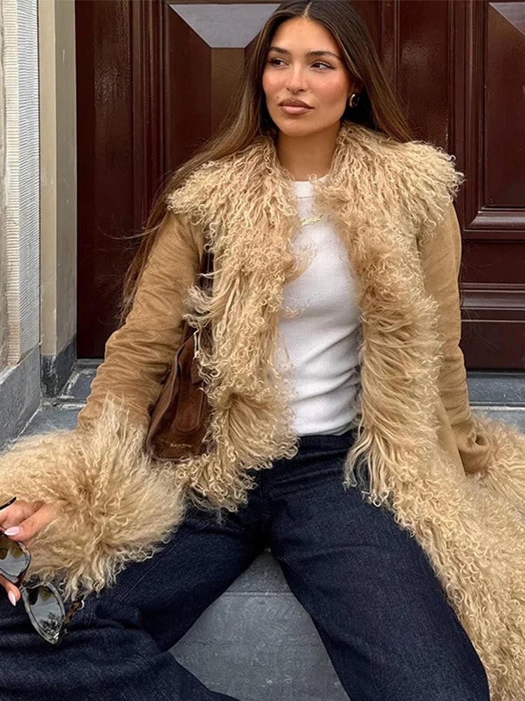 Romilly Patchwork Faux Fur Coat