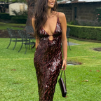 Sequin Long Party Dress