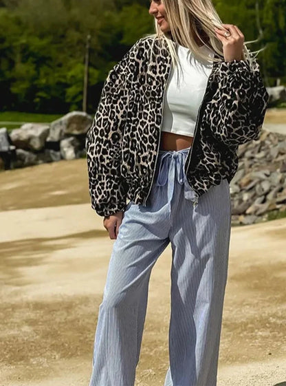 Manuel Leopard Retro Jacket