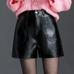 Women’s Leather Bermuda Shorts