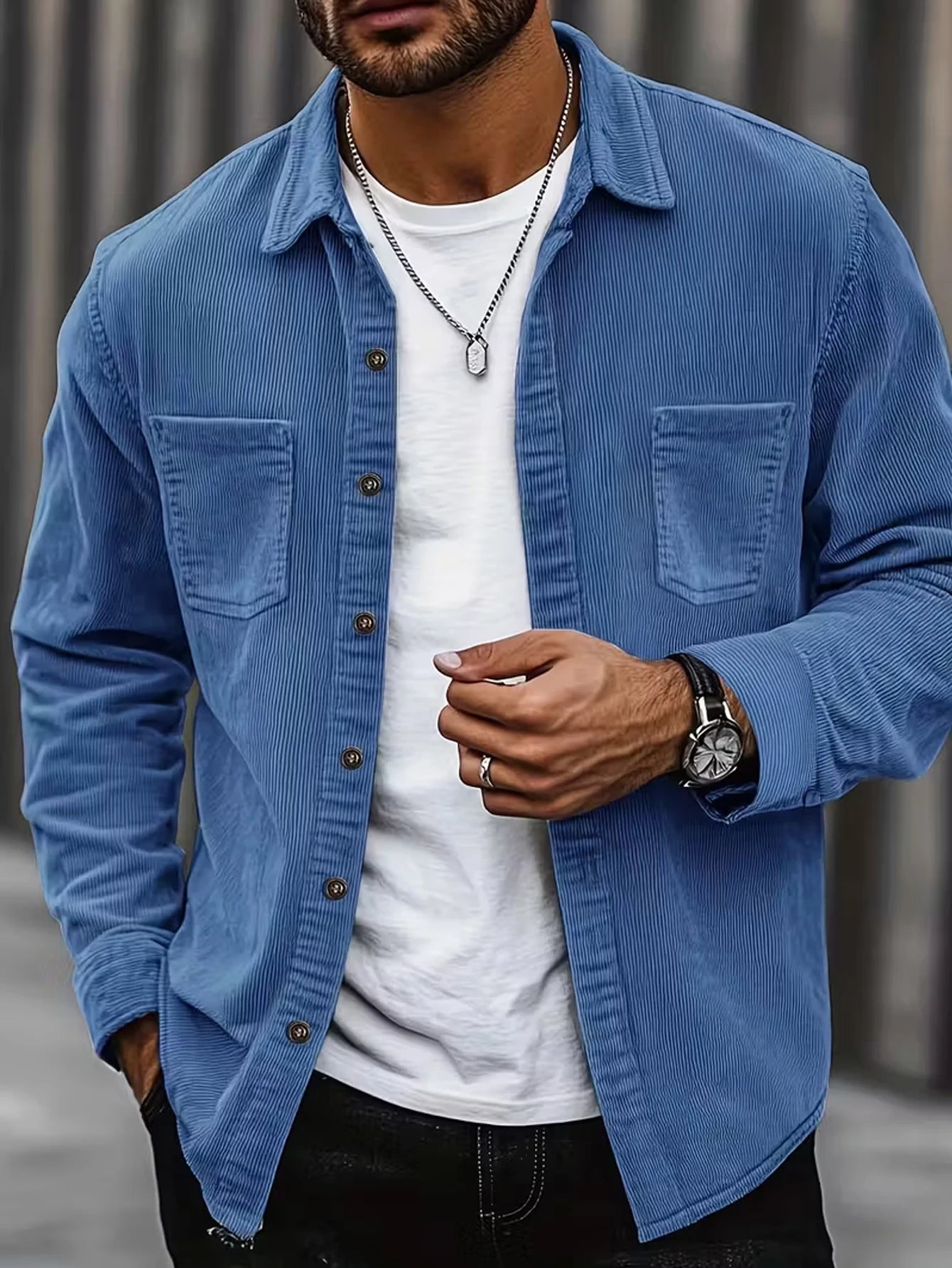 Logan Corduroy Button Shirt