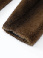 Colette Long Plush Faux Fur Coat